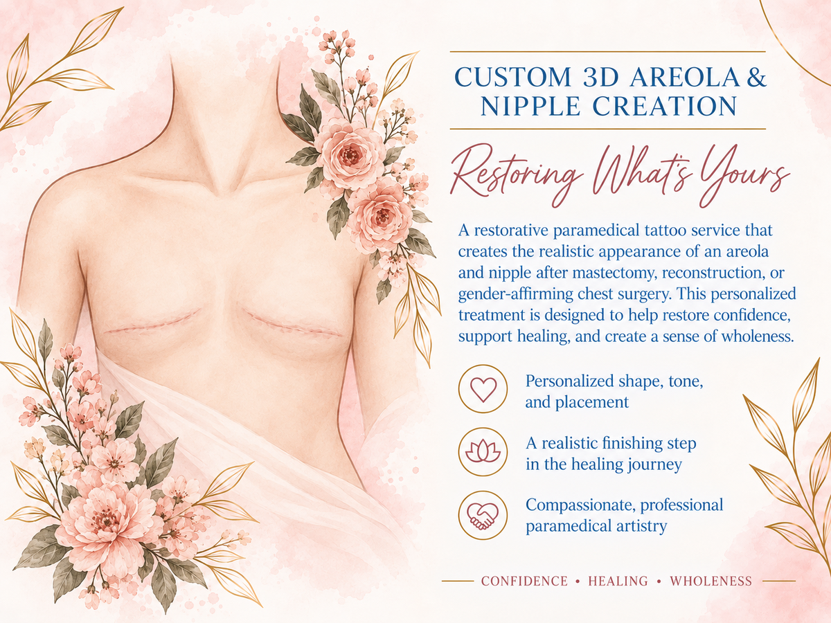 Representative illustration for Custom 3D Areola and Nipple Creation