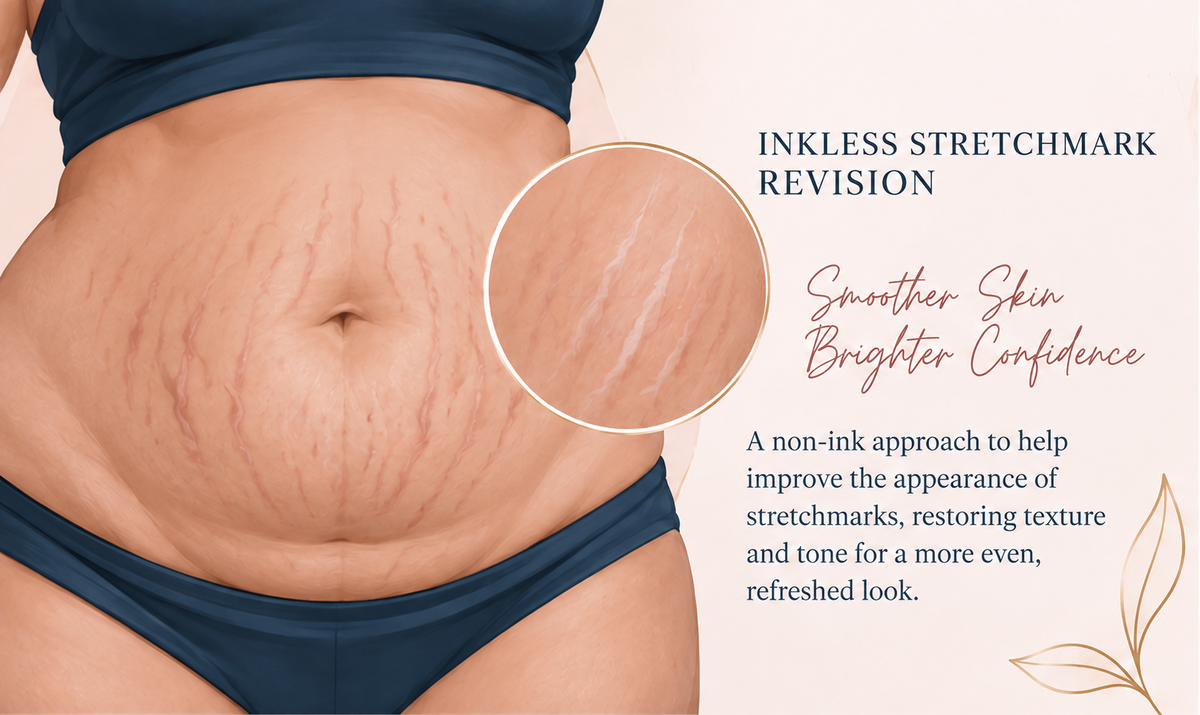 Representative illustration for Inkless Stretchmark Revision